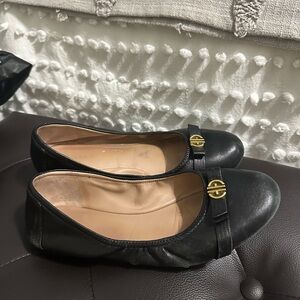 Cole Haan Women's Tova Bow Ballet Classic round toe flats ivory black size 8